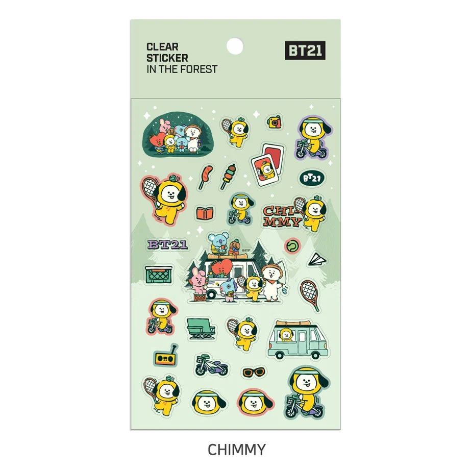 BT21 - IN THE FOREST Clear Sticker - Image 10