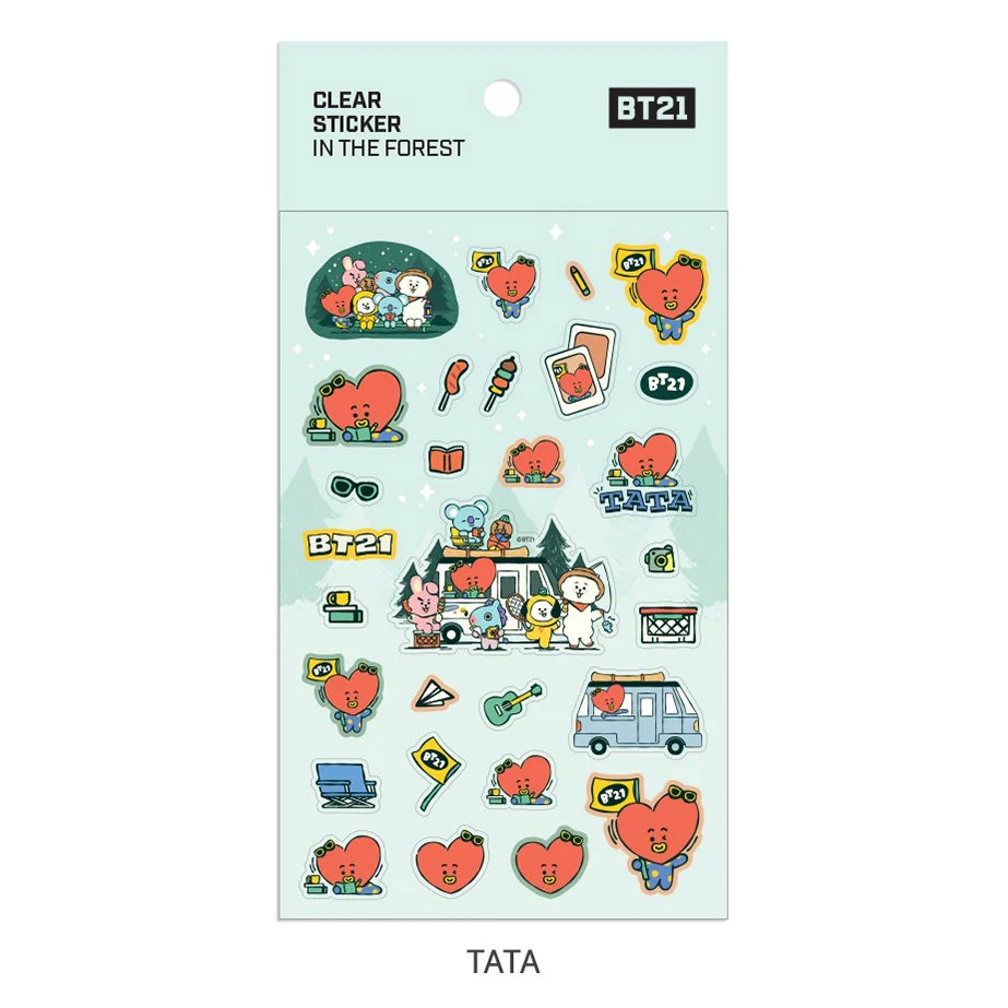 BT21 - IN THE FOREST Clear Sticker - Image 11