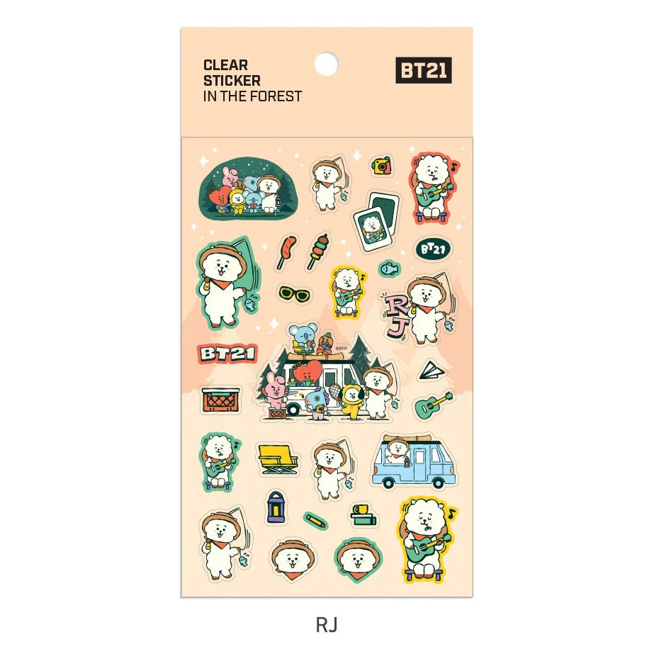 BT21 - IN THE FOREST Clear Sticker - Image 7