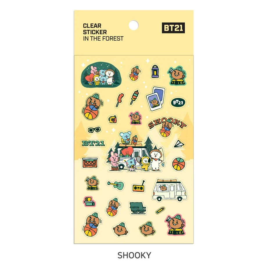 BT21 - IN THE FOREST Clear Sticker - Image 8