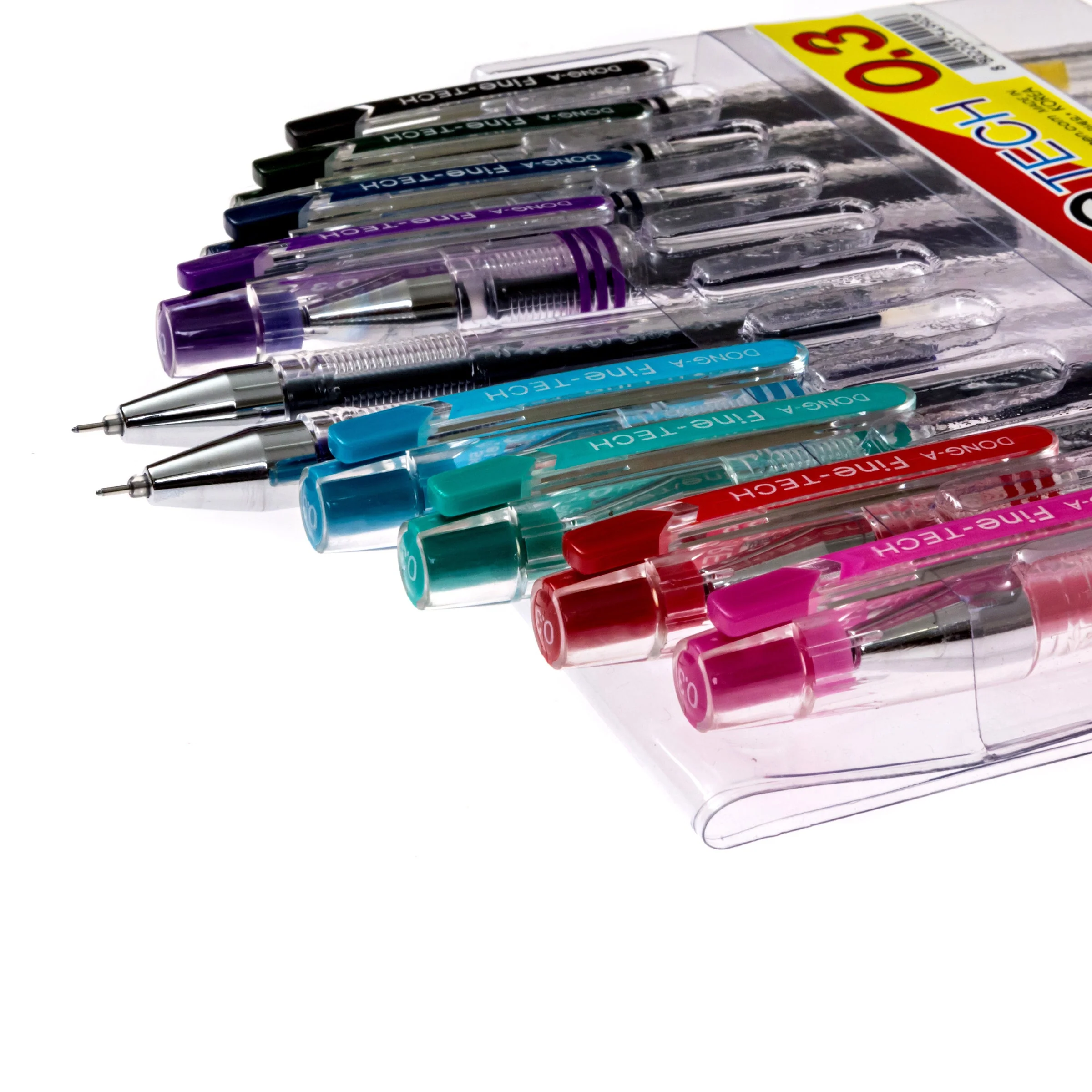 DONG-A Fine-Tech Gel Ink Rollerball Pen, 0.3mm (10 Color Set) - Image 3