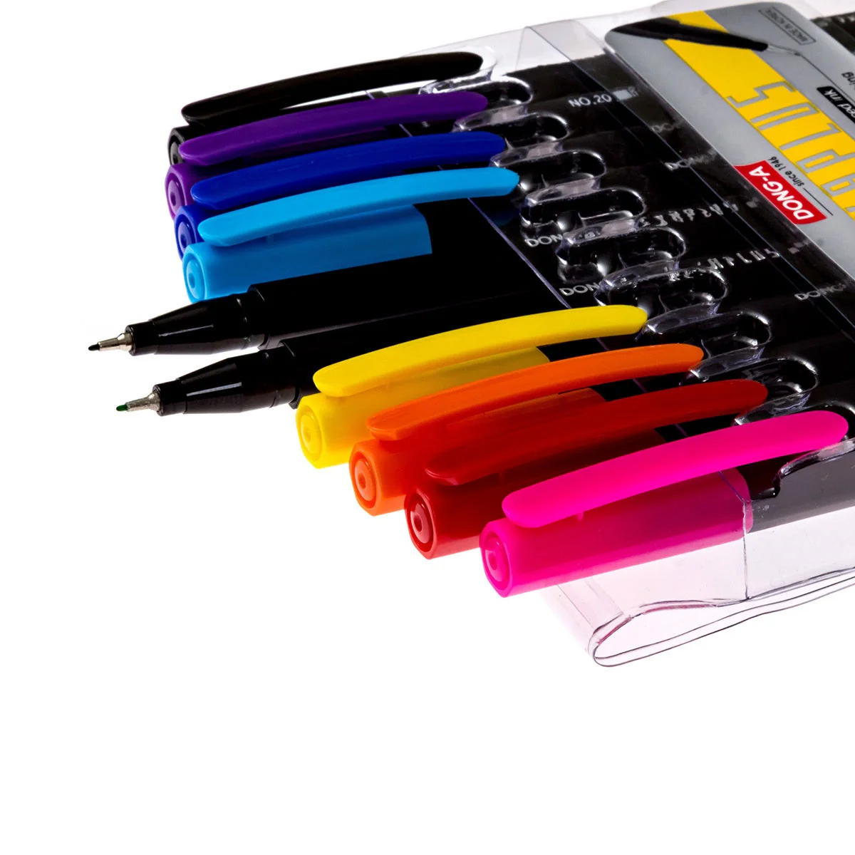 DONG-A Hexaplus Fineliner Pen, 0.4mm (10 Color Set) - Image 5