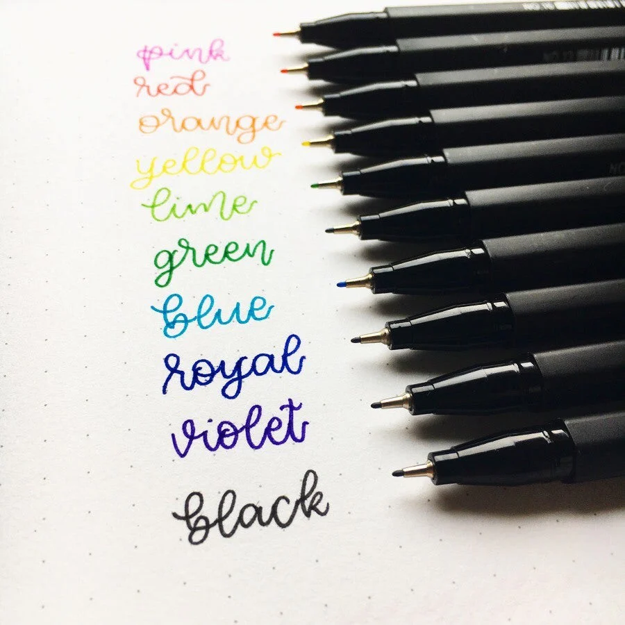 DONG-A Hexaplus Fineliner Pen, 0.4mm (10 Color Set) - Image 7