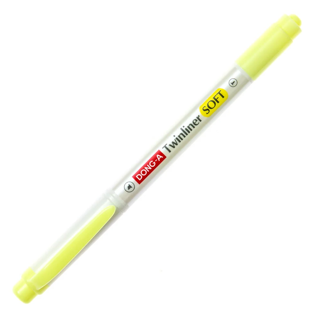 DONG-A Twinliner Double-Sided Highlighter, Fine and Broad Tips (Dozen Box) - Image 3