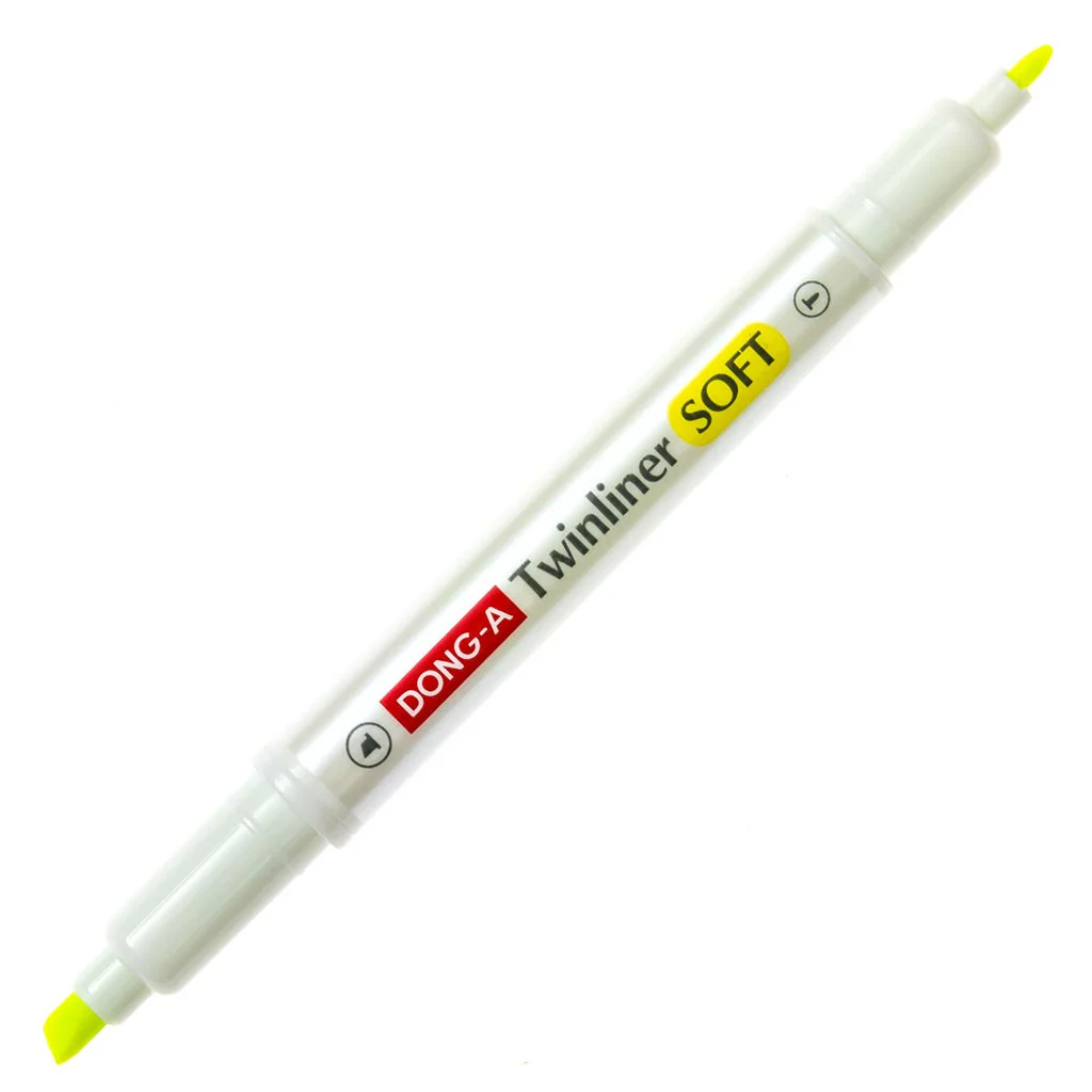 DONG-A Twinliner Double-Sided Highlighter, Fine and Broad Tips (Dozen Box) - Image 4